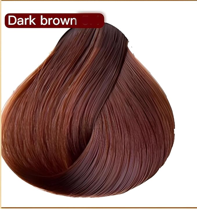 Dark Brown Hair Dye Shampoo YIZHONG Hair Color For Gray Hair Coverage Permanent Darkest Borwn Hair Color Shampoo Women Men Dedicated Darkening Hair Coloring (dark brown Black)…