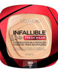 L'Oreal Paris Makeup Infallible Fresh Wear Foundation in a Powder, Up to 24H Wear, Waterproof, Linen, 0.31 oz.