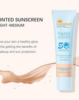 Tinted Mineral Sunscreen SPF 50-2-in-1 Makeup & Sunscreen for Natural Glow, Broad Spectrum Protection + Skincare Benefits All Skin Types (#002, 1.69 Fl Oz (Pack of 1))
