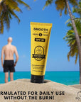 Bee Bald SMOOTH PLUS Head & Face Moisturizer with SPF 30 Sunscreen Lotion Protecting Skin From Harmful UVA/UVB Rays While Hydrating, Moisturizing and Toning, 1.7 Fl Oz
