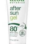 Alba Botanica Aloe Vera Gel for Skin, Cooling After Sun Treatment for Face and Body, Made with Purity Certified 80% Aloe Vera Gel Formula, 8 fl. oz. Tube (Packaging May Vary)