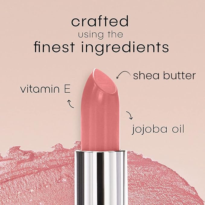 Nude Envie - Lipstick - Creamy & Long-Lasting Finish - Velvety Texture & Easy Application - Luxury Hydration - With Shea Butter, Vitamin E & Jojoba Oil - Vegan, Paraben-Free & Cruelty-Free - Mesmerize