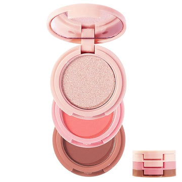 3-in-1 Blendable Trio, Contour and Highlight Blush Makeup