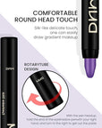 Kaely 2Pcs Cream Eyeshadow Sticks Set for Eyes Waterproof,Blue Shimmer & Purple Shimmer Matte Eye shadow Stick Pencil Pen Bulk sombras en crema para ojos 32+33