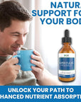 Super Fulvic Minerals: Herbal Detox - 2 oz. | 128 Servings. Nutrient-Rich Formula for Enhanced Absorption, Gut Health Support, and Antioxidant Protection. Made in USA.