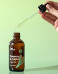 Plant Therapy Rosemary & Castor Oil - 4 oz Hair Treatment for Growth, Shine, Softness, Healthy Scalp & Hair Mask