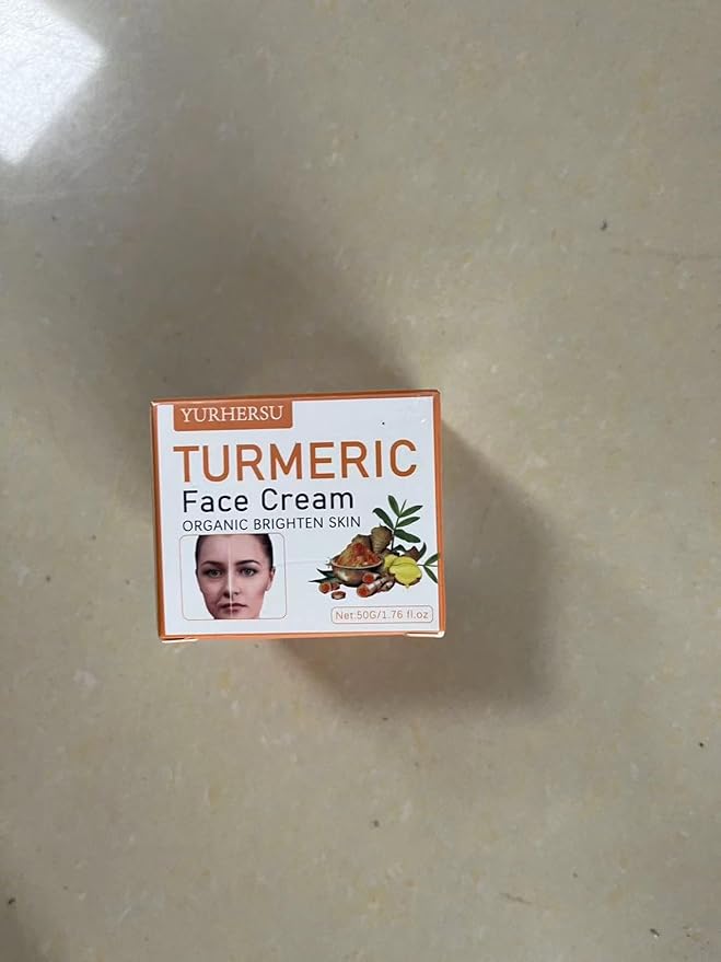 Turmeric Face Cream for Face - Natural Turmeric Moisturizer Cream for Soothing & Hydrating - Vitamin C Turmeric Anti Aging Face Cream Smoothes Fine Lines, Daily Moisturizer for Face and Body 50g