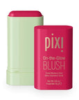 Pixi On-the-Glow Blush - Ruby, Hydrating Tinted Moisture Blush Stick with Ginseng, Aloe Vera & Fruit Extracts, For Cheeks & Lips, 19g / 0.6oz, Paraben-Free