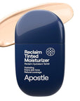 APOSTLE Reclaim Tinted Moisturizer for Men (12 Negril) - Niacinamide, Vitamin E, Squalane, Hyaluronic Acid, Tinted Face Moisturizer For Men. Hydrates, Evens Skin Tone, Reduces Fine Lines, 1 Fl. Oz.