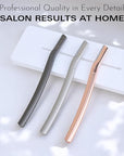 Eyebrow Razor with 6 Blades & Travel Case – Face Razors for Women & Men, Eyebrow Trimmer Shaper with Precision Cover, Facial Shaver & Dermaplaning Tool for Smooth Skin (Black)