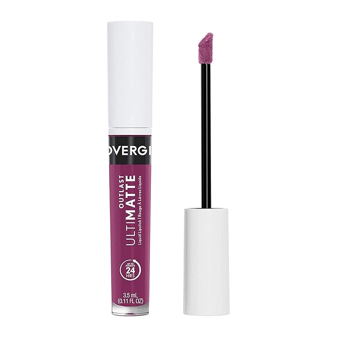 COVERGIRL Outlast Ultimatte One Step Liquid Lip Color, Hello Merlot, Hello Merlot, 0.12 Fl Ounce