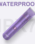 OLOV Electric Body Hair Trimmer - Groin Trimmer for Men - Bikini Trimmer Women - Wet/Dry Shaver Groomer, Replaceable Ceramic Blade Heads, USB Recharge Dock, Waterproof Hygiene Razor, Bright Purple
