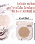 Matte Single Eyeshadow Palette Makeup for Green Blue Eyes, Light Brown Matte Eyeshadow For Old Women, Holographic Multichrome Cream Iridescent Single Monochrome Eye Shadow Makeup