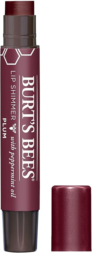 Burt's Bees® 100% Natural Origin Moisturizing Lip Shimmer, Plum, 1 Tube (Package May Very)