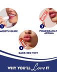 NIVEA Lip Balm, Pomegranate Shine, 4.8g