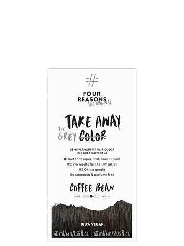 Four Reasons Takeaway Root Touch Up Hair Dye – Coffee Bean 3.0 – Demi-Permanent Color - Gray Coverage Root Hair Dye for Women –Vegan & Fragrance Free