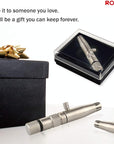 ROYAL [Made in Korea] Premium Nose Hair Trimmer for Men Silver Bullet, Manual, Battery-Free, Stainless, Waterproof, Painless with Patented Mechanism ET-3