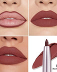 evpct Silky Smooth Lip Liner Pencil Retractable, Cherry Red Lip Liner Creamy Long-Lasting Formula for Precision Contouring Matte Velvet Pigmented Rich Lip Colors Crayon Lipstick 02