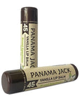 Panama Jack Sunscreen Lip Balm - SPF 45, Broad Spectrum UVA-UVB Sunscreen Protection, Prevents & Soothes Dry, Chapped Lips, Vanilla, 3-pack