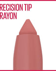 Maybelline Super Stay Ink Crayon Lipstick Makeup, Precision Tip Matte Lip Crayon with Built-in Sharpener, Longwear Up To 8Hrs, Achieve It All, Brown Nude, 1 Count