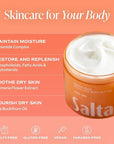 Saltair Multi-Lipid Body Butter - Rich, Nourishing Exotic Pulp Hydrating Body Cream with Ceramide Complex, Coconut Oil, Shea Butter, and Sea Buckthorn. Deep Moisturizing Dry Skin Care. 10oz Jar
