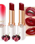 Kaely 2Pcs Hydrating Honey Lipstick Tinted Lip Balm, Black Red Cherry Color Changing PH Lipstick Makeup, Korean Magic Lip Stain Long Lasting Waterproof, labiales magicos 24 horas originales