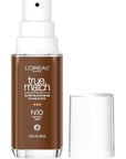 L'Oreal Paris True Match Super-Blendable Foundation, Medium Coverage Liquid Foundation Makeup, N10, Deep, 1 Fl Oz