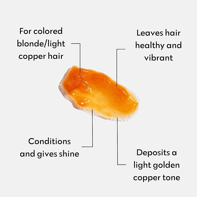 FOUR REASONS Color Mask - Apricot - (27 Colors) Toning Treatment, Color Depositing Conditioner, Tone & Enhance Color-Treated Hair - Semi Permanent Hair Dye, Vegan and Cruelty-Free, 6.76 fl oz