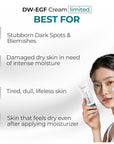 EASYDEW DW-EGF Cream Limited 2.36 oz - Anti-Aging Moisturizer with Human Epidermal Growth Factor & Hyaluronic Acid Collagen to Rejuvenate & Regenerate Cells, Softer Skin, Light weight Refreshing Cream