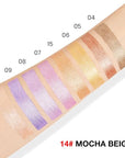 evpct Mocha Beige Shimmer Cream Eye Shadow Brightener Sticks Set for Eyes, Mocha Beige Shimmery Matte Pencil Eye shadow Applicator Stick Pen Palette Makeup Waterproof sombras en crema para ojos 14#