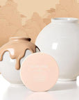 Natural Cover Glow Cushion Foundation | Satin Radiant Finish | Korean Foundation Makeup | Long-Lasting Natural Coverage | for All Skin Types 0.42 oz. (21N Light Beige)