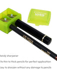 KISS NEW YORK Professional Duo Pencil Sharpener, Convenient, Essential Tool for Eye liner, Lip liner, Sharpens, Easy To Clean, Compact (Sharpener)
