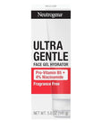 Neutrogena Ultra Gentle Face Gel Hydrator with Pro-Vitamin B5 & 4% Niacinamide Designed for Acne-Prone Skin, Lightweight Gel Cream Targets Uneven Skin Tone, Fragrance-Free, 5.0 oz