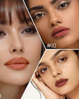 evpct 3Pcs Orange Reddish Brown Chestnut Matte Long Lasting Wear Lip Liner Pencils Makeup Set for Shaping & Sculpting Lips, No Transfer Waterproof Lip Liner Crayon lipliners Lipstick Pencil 9+10+12