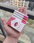 evpct 4 pk Mini Cigarette Color Changing Change Lipstick Sets PH Lip Balm Kit,DNM Litte Smoke Tube Red Lipstick Moisturizing Lip Stain Long Lasting Waterproof for Women labiales matte larga (A-Set05)