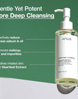 Anua Double Cleanser Duo for Facial Cleansing : Heartleaf Pore Control Cleansing Oil & Heartleaf Quercetinol Pore Deep Cleansing Foam for Double Cleansing, Korean Skincare