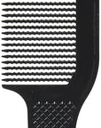 Diane Flat Top Clipper Comb – Fine Tooth, Hair-Cutting, Styling Tool for Women, Men, Hair Stylists, Barbers, Black, 9.5 Inches, D7024