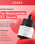 COSRX 15% Niacinamide Face Serum, 0.67 fl oz, Pore Minimizer Serum for Face, Even Skin Tone, Korean Skin Care