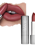 Runway Rogue 90s Vibe Lipstick, Moisturizing Matte Soft Berry-Nude Lipstick, ‘Work the Crowd’