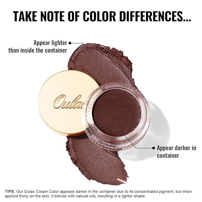 Oulac Matte Eyeshadow 3-in-1 Eyeshadow Eye Primer&Eyeliner Highly Pigmented Waterproof Smudge-proof Long Lasting Wear Smooth&Blendable Formula for Natural Look,Vegan & Cruelty-Free,CM06