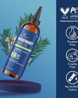 Botanic Hearth 100% Pure Rosemary Oil For Hair Growth | Infused with Biotin, Jojoba & Castor Oil | Hair Oil Repairs Dry Damaged Hair, Strengthening, Healthier - Hair Tonic, 4.0 fl oz