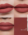 ETERNAL LIP MATTE-Long Lasting Lip Stain, Waterproof & Transferproof Lip Tint, Mask-friendly, Matte Finish Lipstick, Lightweight, High Coverage, Stocking Stuffers Teengirls (08 SUN N MOON)