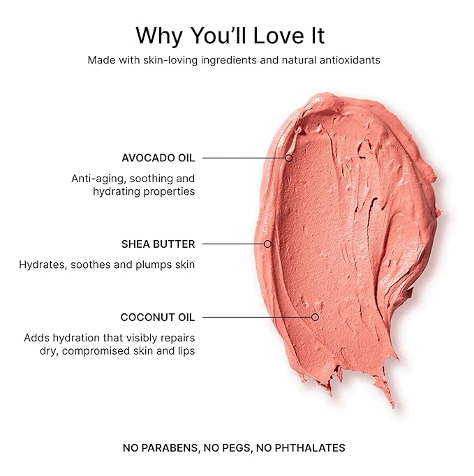 Jillian Dempsey Cheek Tint: Natural Cream Blush, Easy to Blend Makeup with Nourishing, Lasting Color I Petal