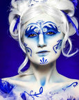 MEICOLY Royal Blue Face Body Paint Stick for Halloween SFX Avatar Smurf Mystique Alien SFX Makeup,Blue Face Paint for Adults and Kids,Waterproof Eye Black Stick for Baseball Softball Football Lacrosse