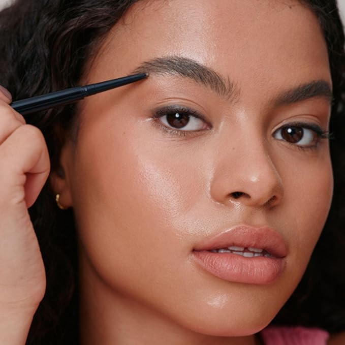 Wunderbrow Dual Precision Brow Liner, Eyebrow Liner Pencil With Angled Tip and Ultra Fine Tip Dual Precision Brow Liner Eye Brow Make Up, Color Brunette