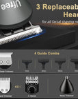 Ufree Beard Trimmer for Men Professional with Hair Clippers, Barber Clippers and Trimmers Set, Electric Razor Shavers for Men, Cordless Mens Grooming Kit for Nose, Ear, Face, Hair, Gifts