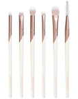 EcoTools Luxe Exquisite Eye Makeup Brush Kit, For Eyeshadow, Eyeliner, & Brow Makeup, Professional Eye Brush Set, Eco-Friendly Makeup Tools, Synthetic Bristles, Cruelty Free & Vegan, 6 Piece Set