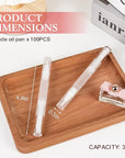 100PCS Empty Cuticle Oil Pen Transparent Twist Pens Lip 3ml