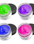 Temporary Hair Color Chalk For Kids, Hair Wax Color For 4 5 6 7 8 9 Year Old Girl Gifts, Birthday,Party, Cosplay DIY, Children's Day, Halloween, Christmas (4, Pink Purple Blue Green)