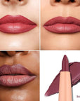 Oulac Pink Retractable Lipliner Pencil 2in1 Waterproof Makeup Crayon for Lip Liner and Eye Liner, Smooth and Creamy, Long Lasting Matte Finish, Vegan Beauty, 05 Dried Rose